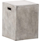 Castor End Table, Anthracite Grey - Furniture - Accent Tables - High Fashion Home