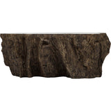 Chloe Fossilized Clam Lava Coffee Table - Modern Furniture - Coffee Tables - High Fashion Home