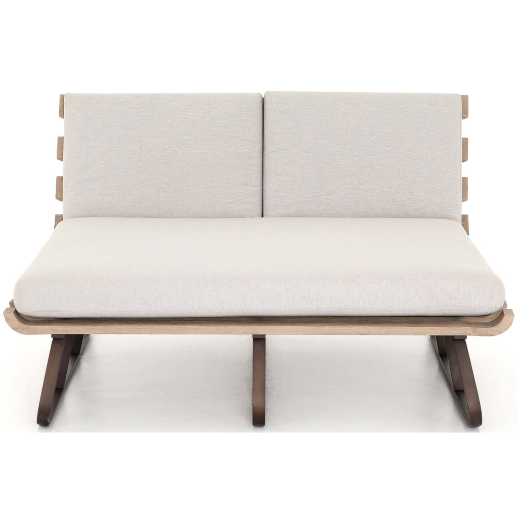 Outdoor double best sale chaise daybed