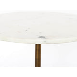 Helen End Table, Raw Brass - Furniture - Accent Tables - High Fashion Home