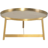 Landon Coffee Table, Gold - Furniture - Accent Tables - High Fashion Home