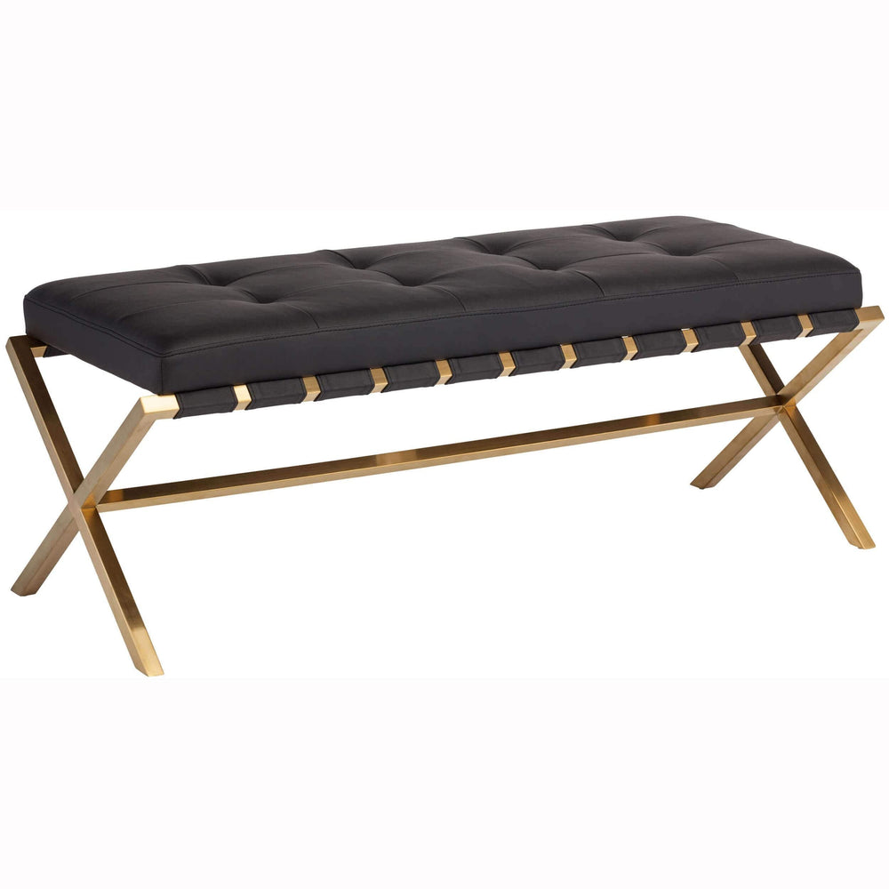 Auguste Bench, Black - Furniture - Dining - High Fashion Home