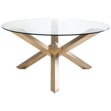 Costa Dining Table, Gold - Furniture - Dining - High Fashion Home