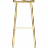 Icon Bar Stool, Gold - Furniture - Dining - High Fashion Home