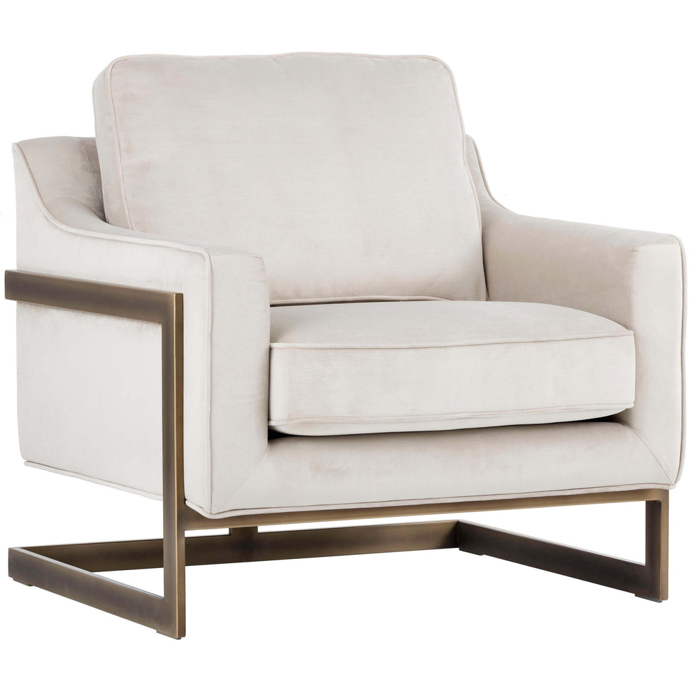 Kalmin Chair, Rustic Bronze, Pimlico Prosecco - Modern Furniture - Accent Chairs - High Fashion Home