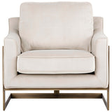 Kalmin Chair, Rustic Bronze, Pimlico Prosecco - Modern Furniture - Accent Chairs - High Fashion Home