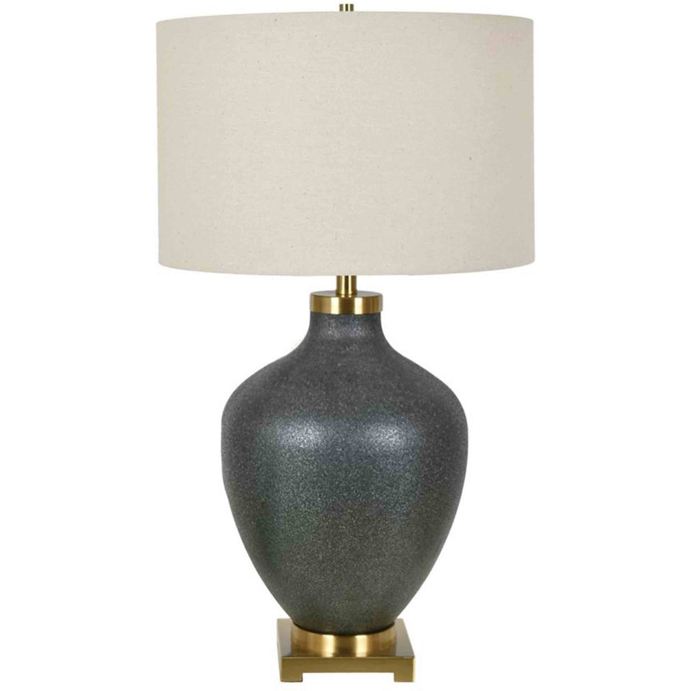 Liam Table Lamp, Black Pitted - Lighting - High Fashion Home