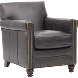 Old Saddle Crocodile Leather Club Chair - Modern Furniture - Accent Chairs - High Fashion Home