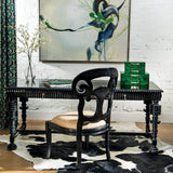 Portuguese Desk, Black - Furniture - Office - High Fashion Home