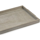 Rectangle Shagreen Tray, Ivory/Grey - Accessories - High Fashion Home