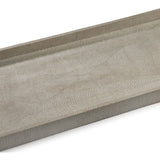 Rectangle Shagreen Tray, Ivory/Grey - Accessories - High Fashion Home