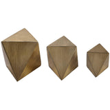 Rhombus Sculpture, Set of 3 - Accessories - High Fashion Home