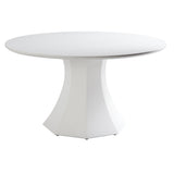 Sanara Dining Table 55", High Gloss White - Modern Furniture - Dining Table - High Fashion Home