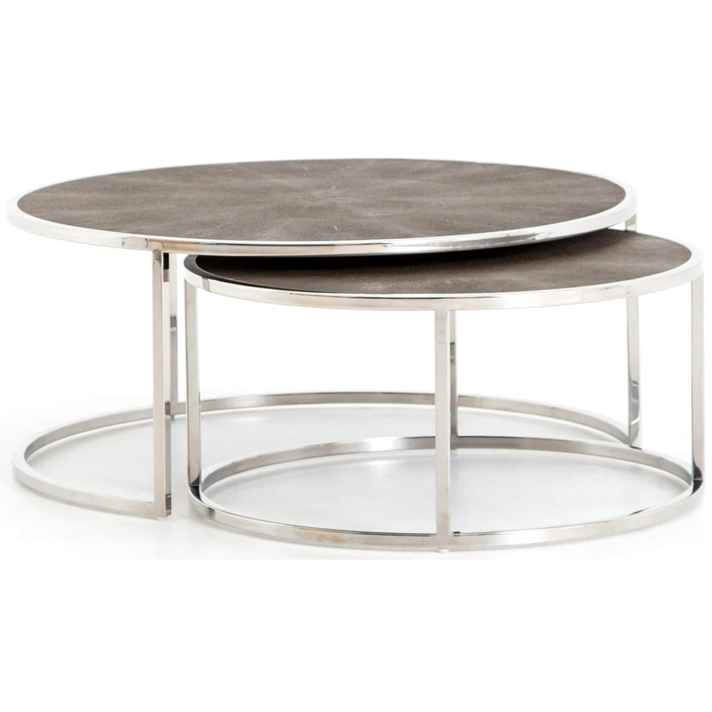 Shagreen discount nesting tables
