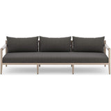 Sherwood Outdoor Sofa, Charcoal/Washed Brown - Furniture - Sofas - High Fashion Home