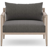 Sherwood Outdoor Chair, Charcoal/Washed Brown - Furniture - Chairs - High Fashion Home