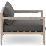 Sherwood Outdoor Chair, Charcoal/Washed Brown - Furniture - Chairs - High Fashion Home