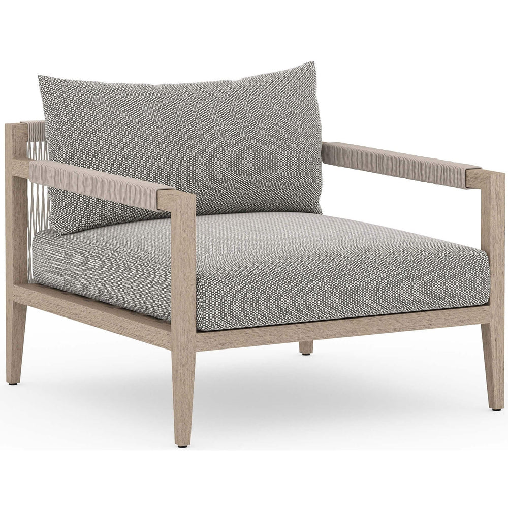 Sherwood Outdoor Chair, Faye Ash/Washed Brown - Modern Furniture - Accent Chairs - High Fashion Home