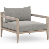 Sherwood Outdoor Chair, Faye Ash/Washed Brown - Modern Furniture - Accent Chairs - High Fashion Home