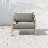 Sherwood Outdoor Chair, Faye Ash/Washed Brown - Modern Furniture - Accent Chairs - High Fashion Home