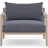 Sherwood Outdoor Chair, Faye Navy/Washed Brown - Furniture - Chairs - High Fashion Home