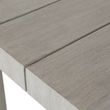 Sonora Outdoor Dining Bench, Weathered Grey - Furniture - Dining - High Fashion Home