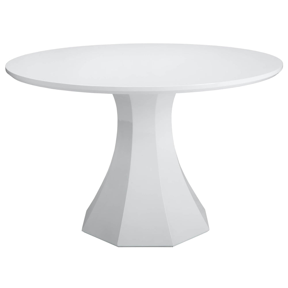 Sanara Dining Table 48", High Gloss White - Modern Furniture - Dining Table - High Fashion Home