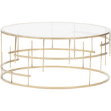 Tiffany Coffee Table, Gold - Modern Furniture - Coffee Tables - High Fashion Home