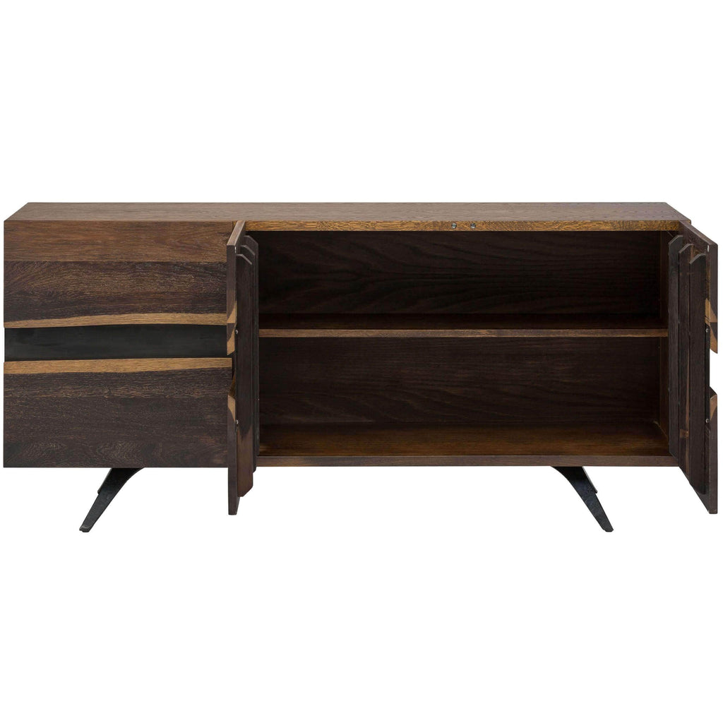 Vega rustic accent shop cabinet