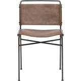 Wharton Dining Chair, Distressed Brown (Set of 2) - Furniture - Dining - High Fashion Home