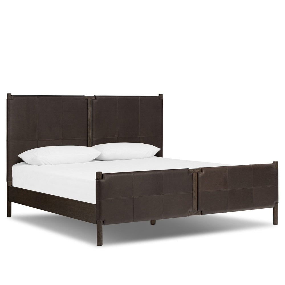 Salado Leather Bed, Heirloom Cigar by Four Hands — PRM_1