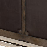 Salado Leather Bed, Heirloom Cigar by Four Hands — DET_3