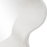 Wave Length Round Mirror, Matte White
