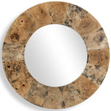 Hiram Round Mirror, Natural