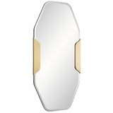 Makari Mirror, Antique Brass
