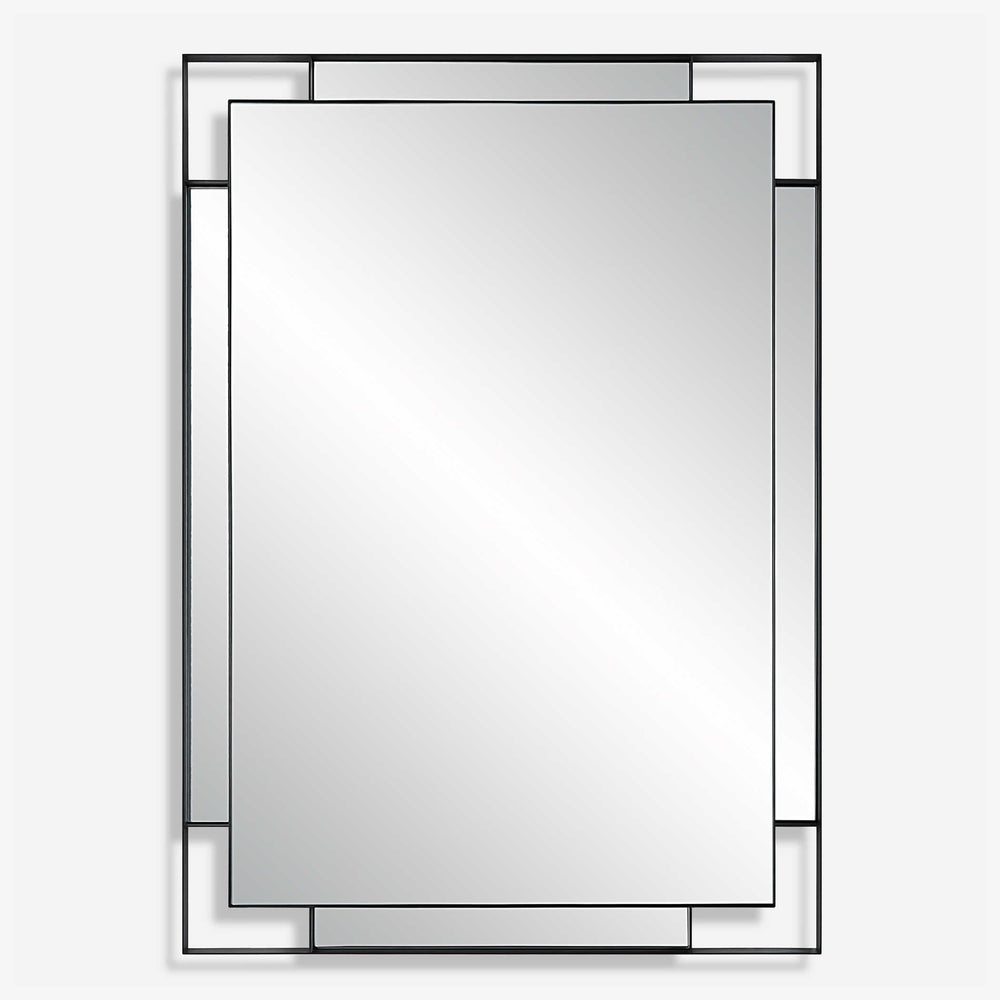 Stellan Mirror, Black-Accessories-High Fashion Home
