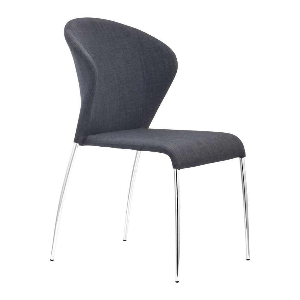 Oulu Dining Chair (Set of 4) Graphite-Furniture - Dining-High Fashion Home