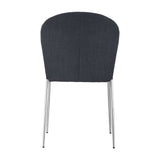 Oulu Dining Chair (Set of 4) Graphite-Furniture - Dining-High Fashion Home