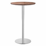Bergen Bar Table, Walnut-Furniture - Accent Tables-High Fashion Home