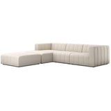 Langham Channeled 3-Piece Sectional w/Ottoman by Four Hands