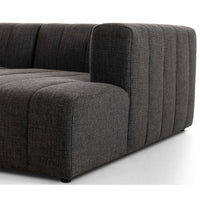 Langham Channeled 2 Piece Right Chaise Sectional, Saxon Charcoal