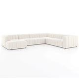 Langham Chaise Channeled 6 Piece Sectional by Four Hands
