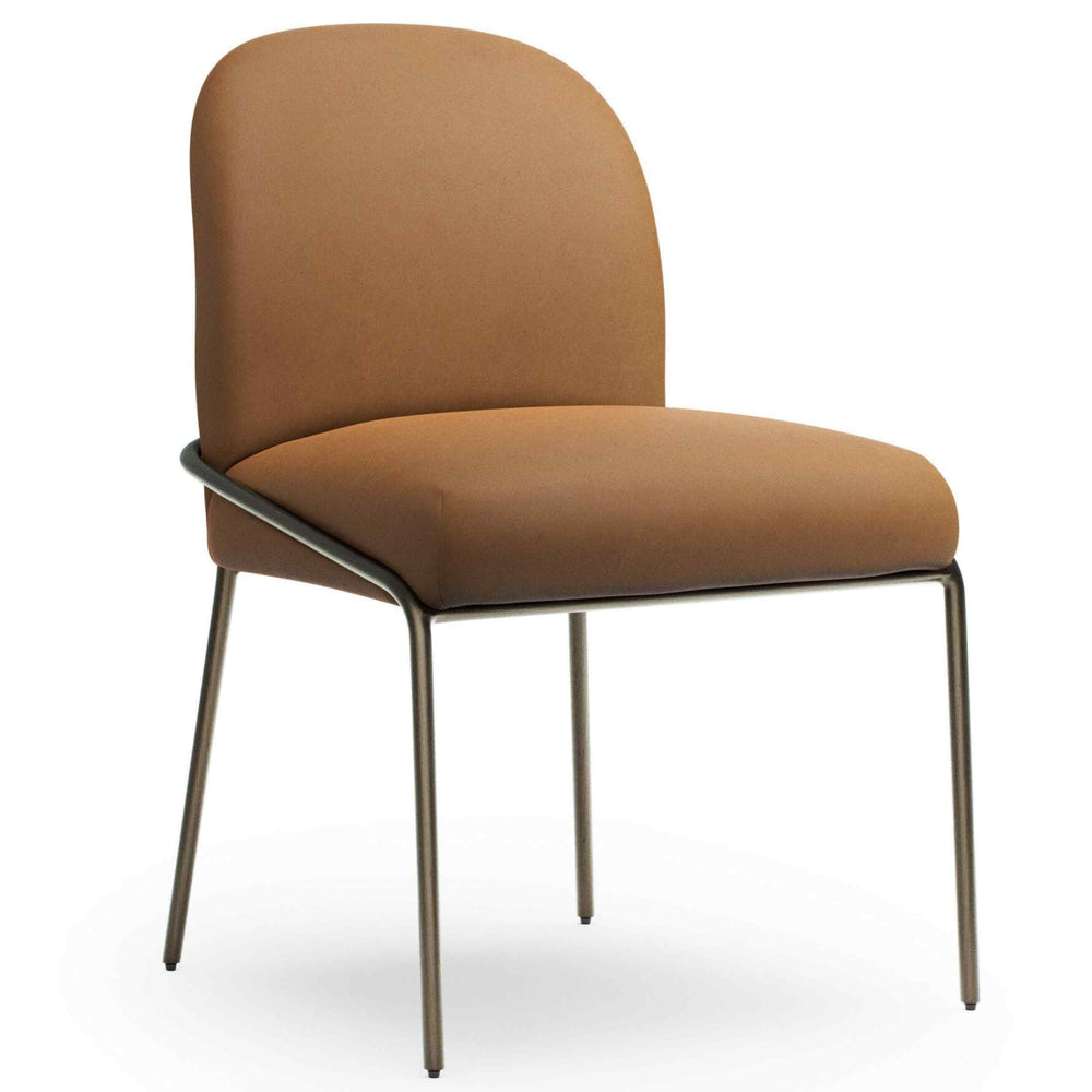 Astrud Leather Dining Chair, Maestro Camel, Set of 2 by Four Hands