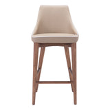 Moor Counter Stool, Beige-Furniture-High Fashion Home
