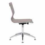Glider Conference Chair, Taupe-Furniture - Office-High Fashion Home