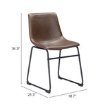 Smart Dining Chair, Vintage Espresso, Set of 2-Furniture - Dining-High Fashion Home