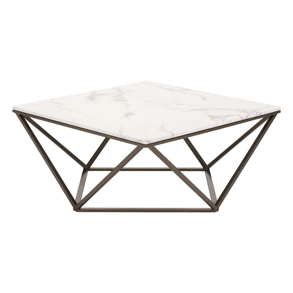 Tintern Coffee Table, White-Furniture - Accent Tables-High Fashion Home
