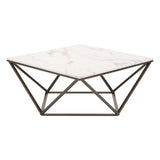 Tintern Coffee Table, White-Furniture - Accent Tables-High Fashion Home