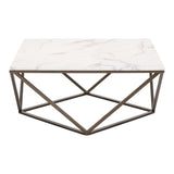 Tintern Coffee Table, White-Furniture - Accent Tables-High Fashion Home