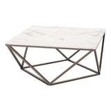 Tintern Coffee Table, White-Furniture - Accent Tables-High Fashion Home